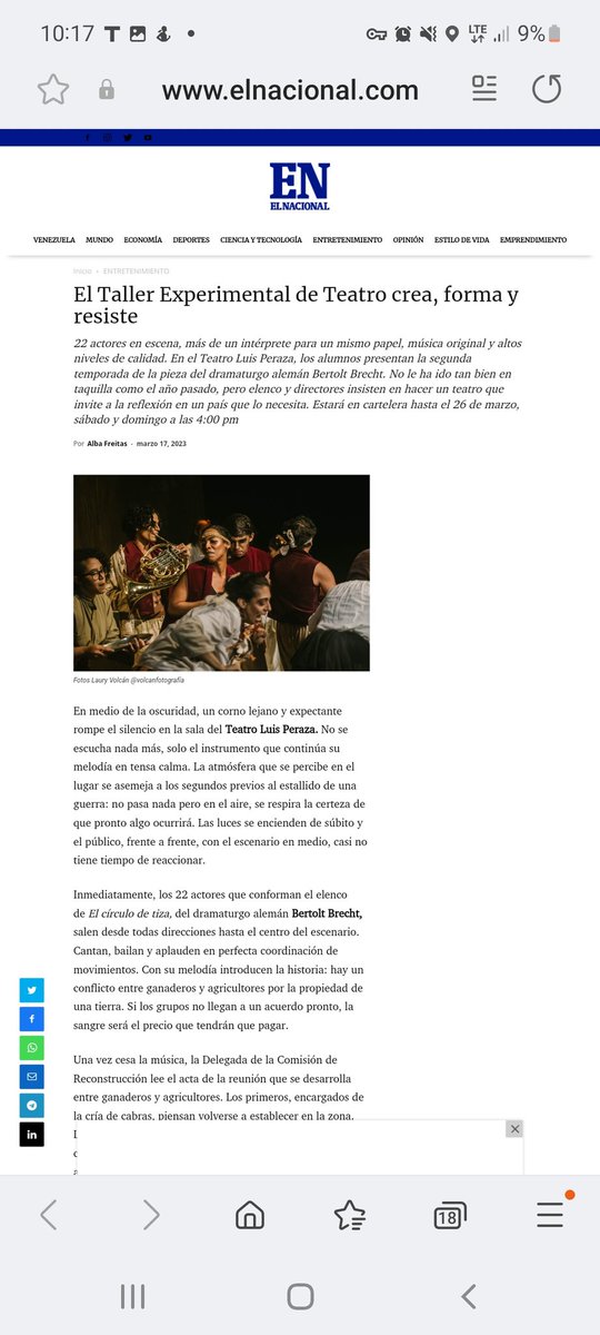 karp26's tweet photo. Música, Danza, Teatro, instrumentos en vivo con más de 22 artistas en escena. Todo para contarles la historia de... @elcirculodetiza  🥰🎭 https://t.co/udHpQIIK8k