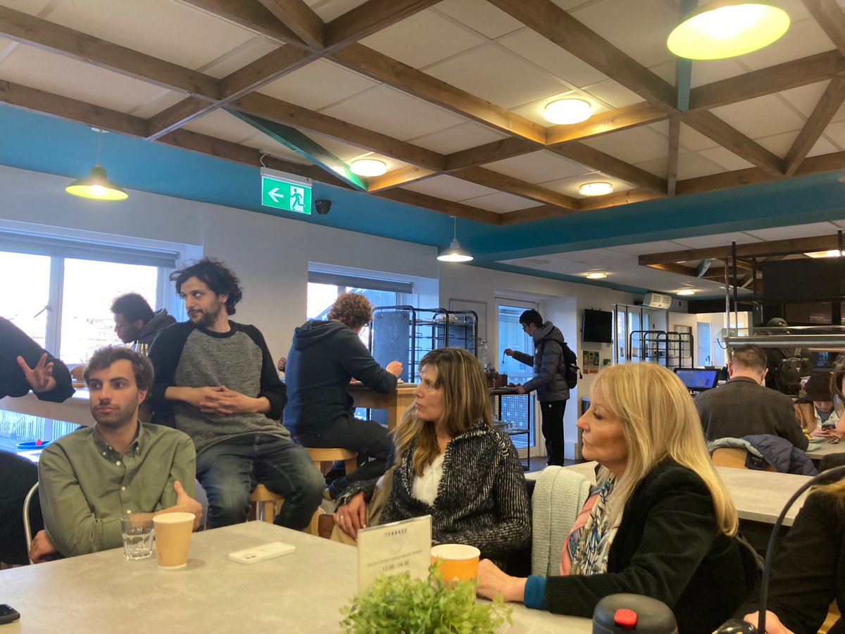 BirkbeckUoL's tweet photo. After the event she took the time to have tea and coffee with students at our student canteen. Thank you so much @CosseCarolina for the wonderful visit - we hope to see you again soon! #helloBBK https://t.co/d7IZcJ4vz4