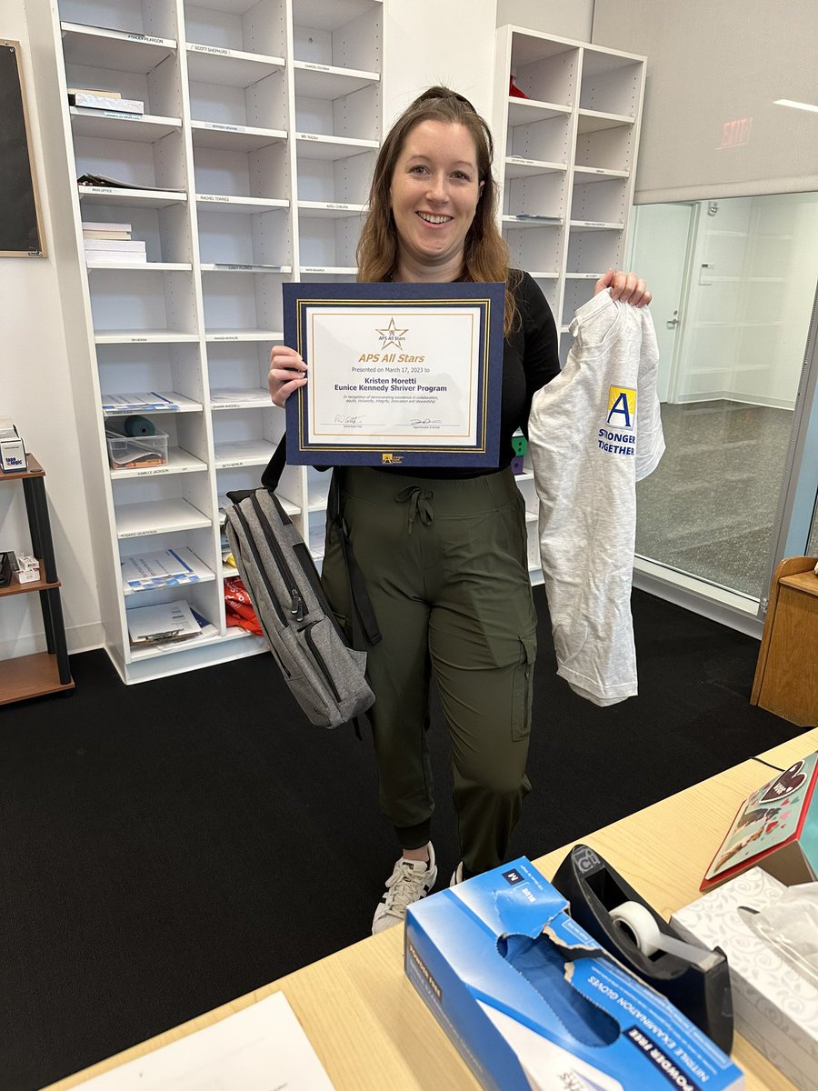 ⭐️⭐️Congratulations to our Behavior Specialist, Kristen Moretti for being the 🌟APS All Star🌟this month. Thank you for always supporting our staff and students! You are appreciated! ⭐️⭐️ <a target='_blank' href='https://t.co/JrpTGz9pm3'>https://t.co/JrpTGz9pm3</a> <a target='_blank' href='https://t.co/qT6luZxfYv'>https://t.co/qT6luZxfYv</a>
