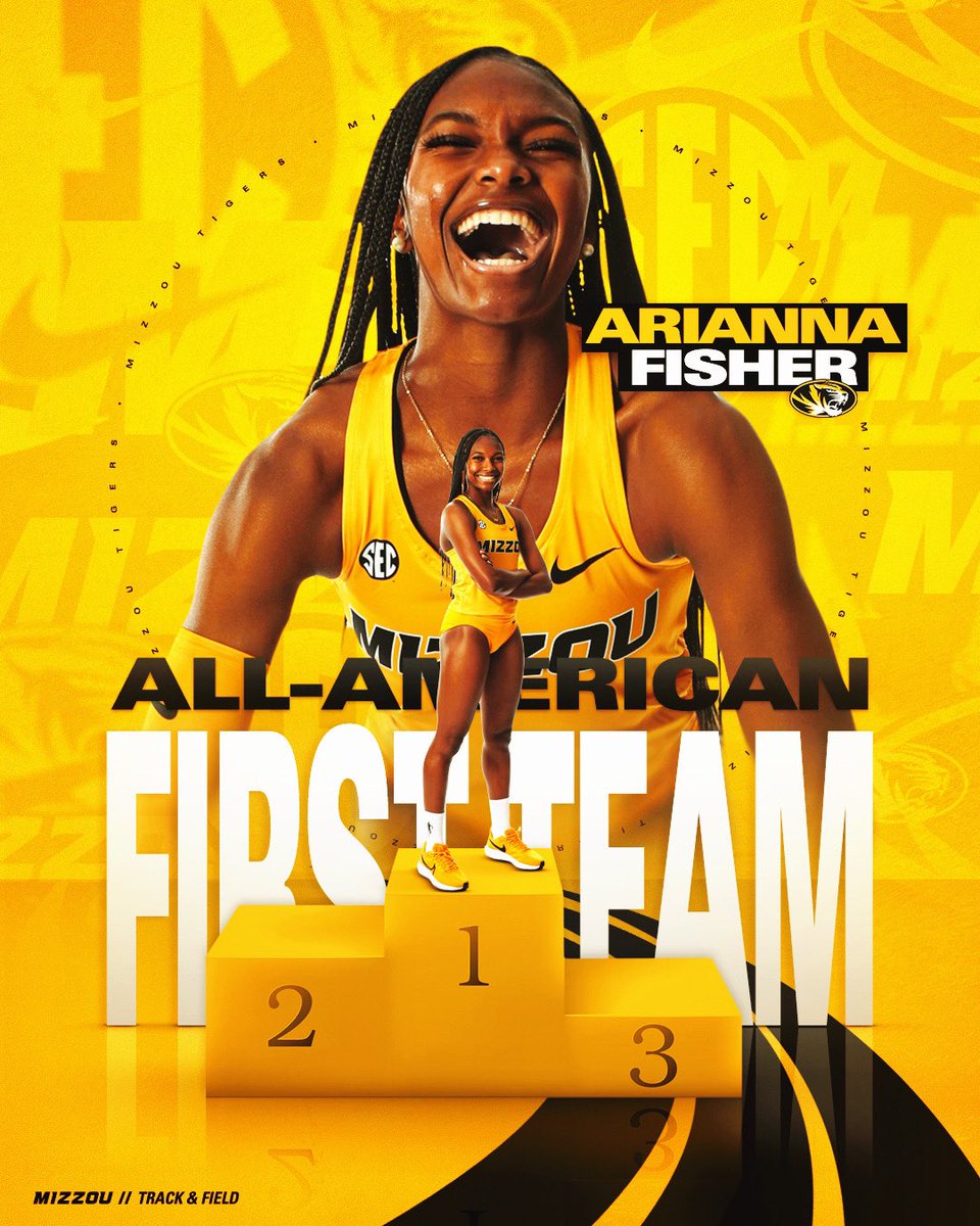 MizzouTFXC's tweet photo. First-Team All-American 🐯 https://t.co/sn7hxB9iUn