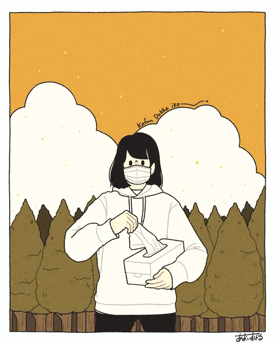 #イラスト #illustration
春の闘い。 