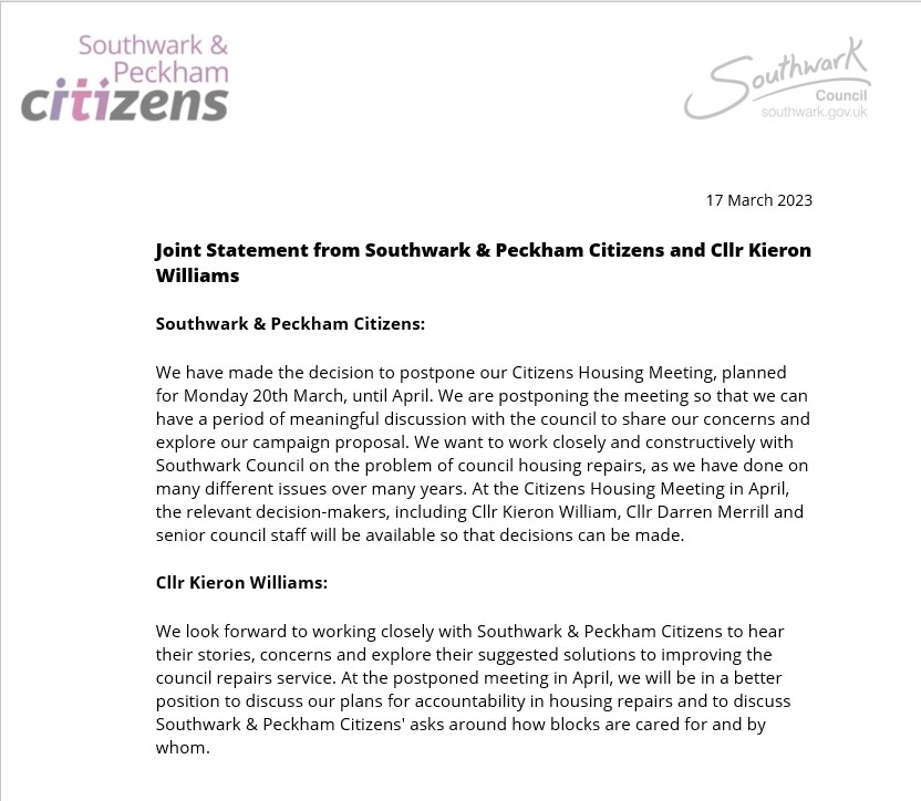 Southwark & Peckham Citizens tweet media