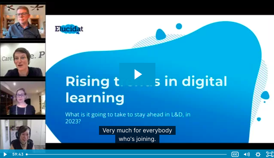 elucidat's tweet photo. Did you miss the latest L&amp;D webinar?

With deep dives into…
💡 The shift to #skillsbasedlearning
💻 The link between L&amp;D and #talentmarketplace
🚀 Measuring effectiveness
📈 Career opportunities
💰 Overcoming economic pressures

Watch here
https://t.co/DtGrt6yvXC

#skillsshift https://t.co/vCOIyekijb