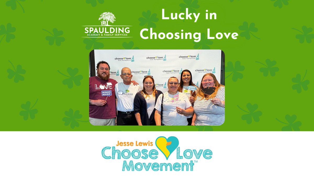 Happy St. Patrick's Day! 🍀

Here, our children and team members feel so lucky to be able to #ChooseLove each day. Would you like to learn more about the Jesse Lewis Choose Love Movement movement? Visit the link  for video resources: bit.ly/3J93ZqS