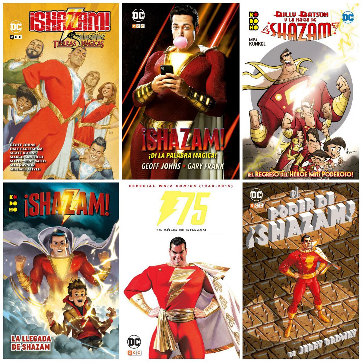 ¡CONCURSO #SHAZAMECC! Celebramos el estreno de ¡Shazam! La furia de los dioses sorteando un MEGAPACK de cómics de Billy Batson y su familia. ¿Cómo participar?

1. Sigue a <a href="/eccediciones/">ECC Ediciones</a> y <a href="/KodomoComics/">Kodomo Cómics</a>
2. Haz RT a este tweet.
3. Responde: ¿Cuál es tu historia favorita de Shazam?