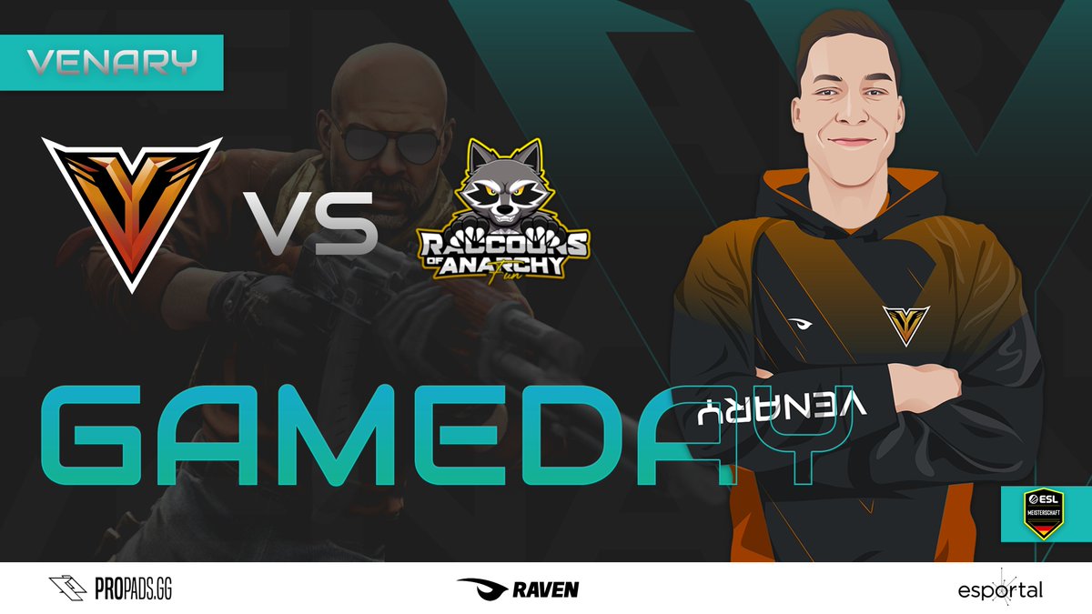 VenaryEU's tweet photo. A familiar opponent but another team, let's see which one will throw more...🙃

🏆 #ESLM Spring Season 2023 - Div.5
🆚 @AnarchyRaccoons Fun
⏰ 19:00 CET
🎙️ @IRUTAS_ 
📺 https://t.co/Mq5KIyqn3l

We believe in you guys!🔥

#GameDay #MatchDay #CSGO #eSports https://t.co/3ZLjHDCOwL
