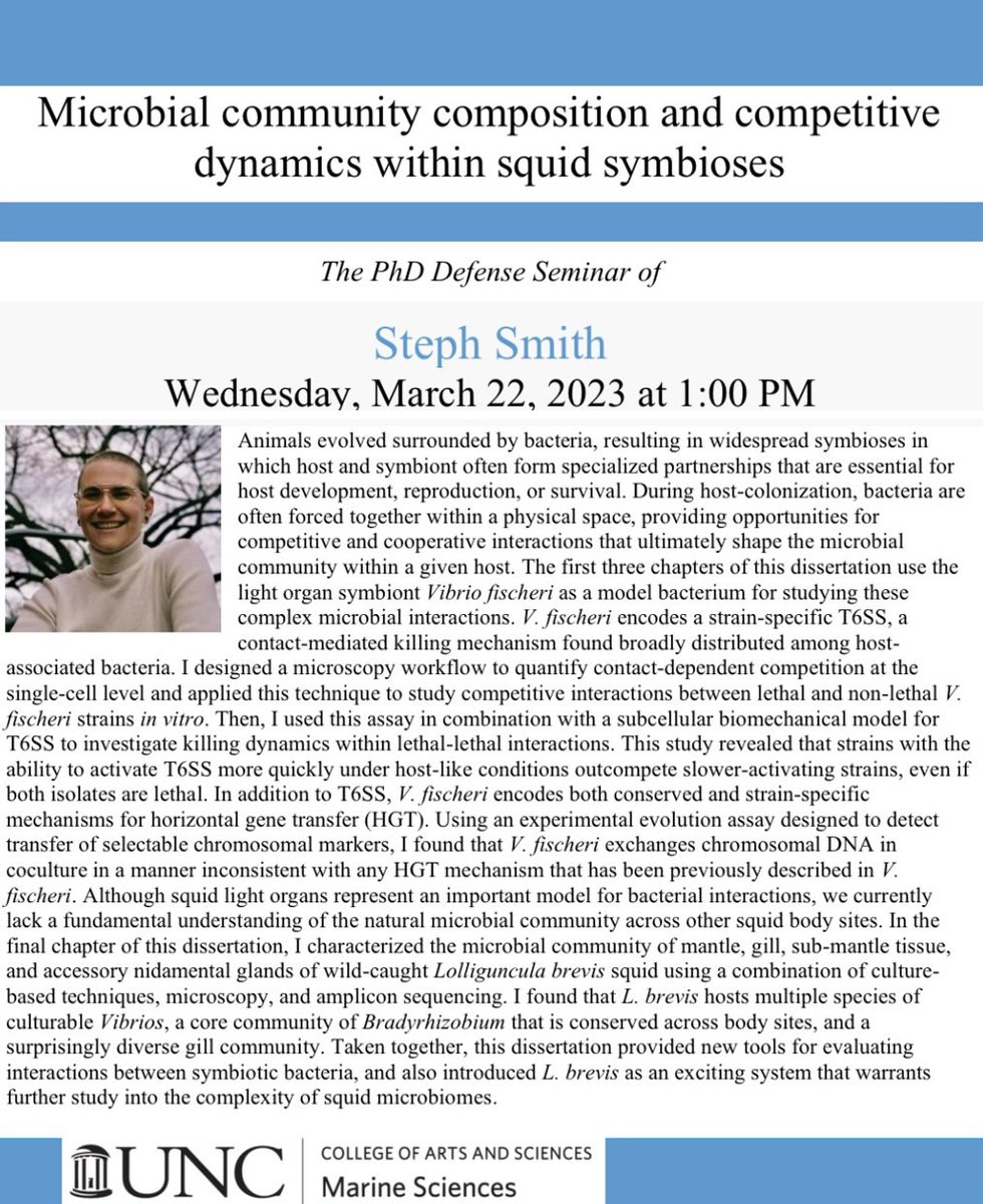 Hey look, I'm defending next week! If you'd like a zoom link and you haven't gotten one yet - send me a message! PS I'm also on the job market, interested in  science communication, microbial genetics, and bacterial genome evolution :)  #PhD #biotech