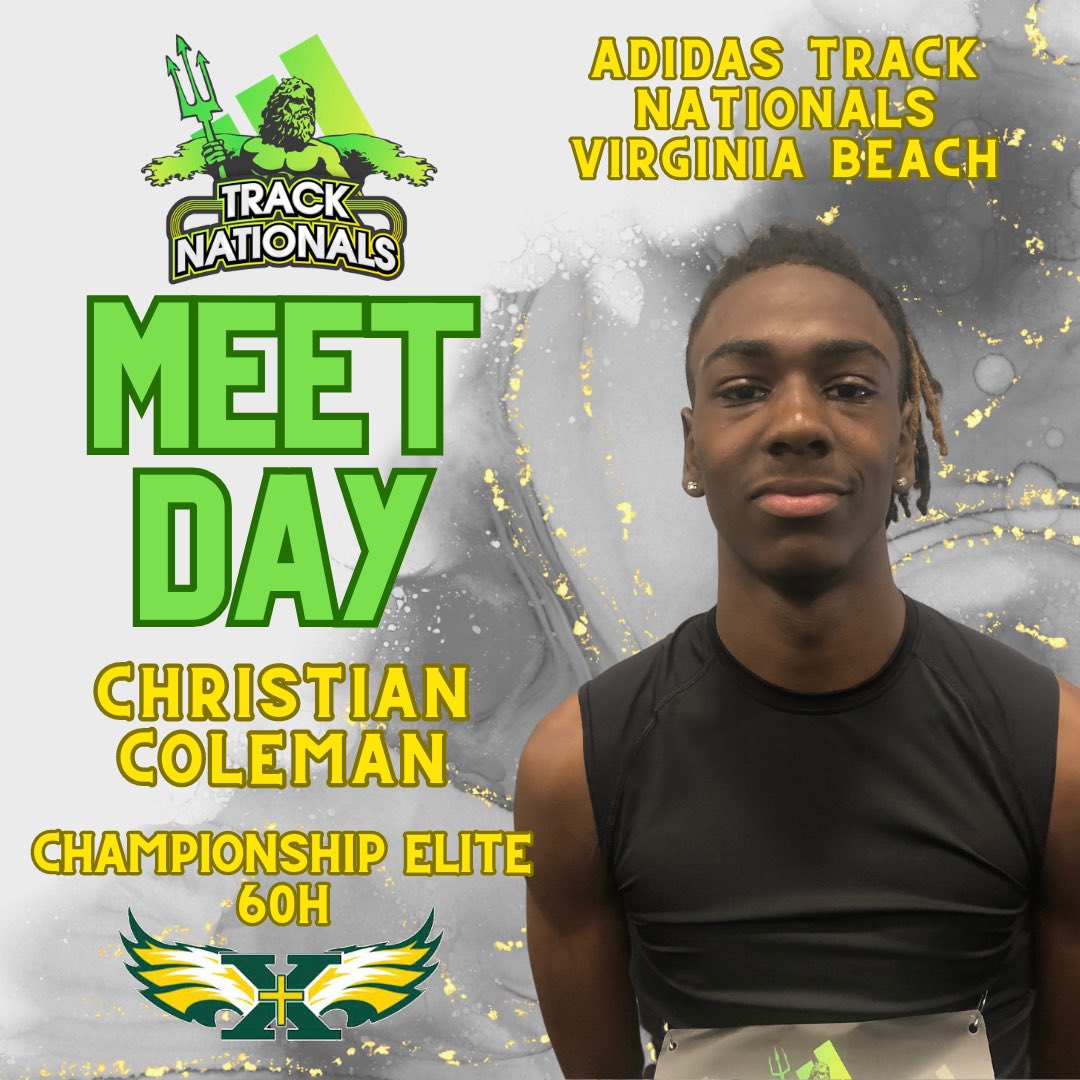 StXTigersXCTF's tweet photo. Senior Christian Coleman showed up today @ Adidas Indoor Nationals setting a new PR in the 60m Hurdle Prelims - 8.04s! Way to go Christian!! ⭐️ Finals are tomorrow!
#stxtf #indoornationals #wearestx #meetday #leavenodoubt #belong https://t.co/owNwJV0Q1K