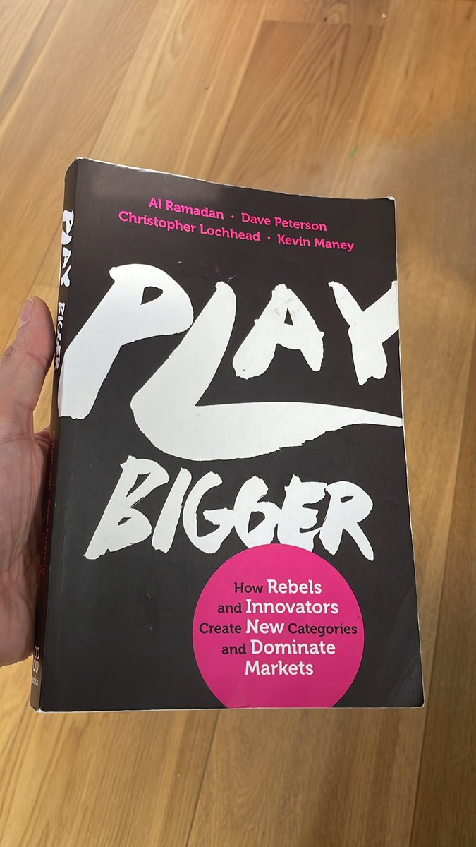 Two years ago the team &amp; I read <a href="/PlayBiggerBook/">Play Bigger Book</a>. Yesterday we went live with our new logo, brand and category. Very excited about what comes next.