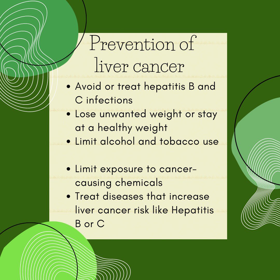 mtsu_relay's tweet photo. Are you familiar with different ways to prevent liver cancer? Here are some prevention strategies. https://t.co/0kExdTCZPl