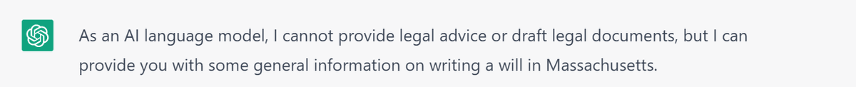 The openAI legal department has entered the chat. #legaltech #ChatGPT