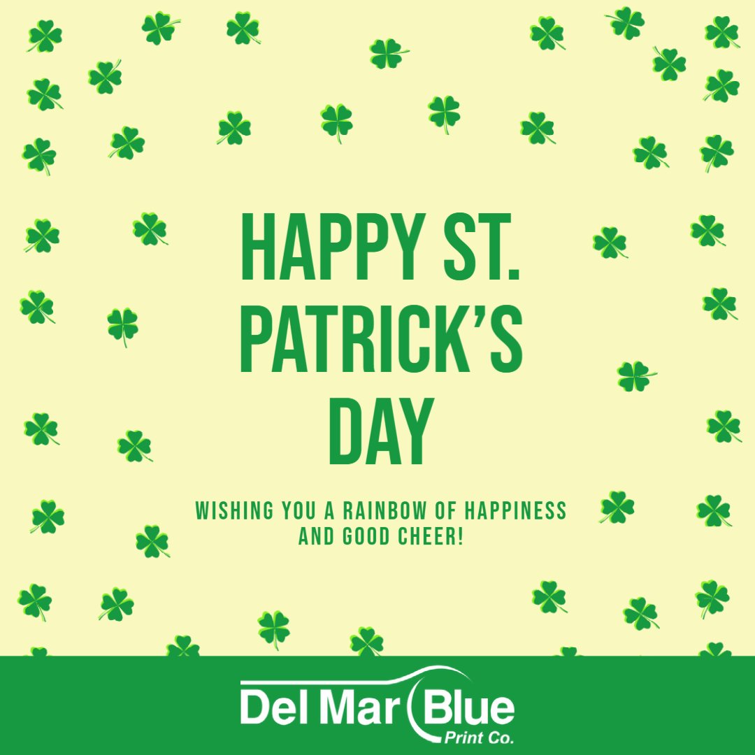delmarblueprint's tweet photo. Happy St. Patrick's to all! 🍀 https://t.co/rrC9iFmThc