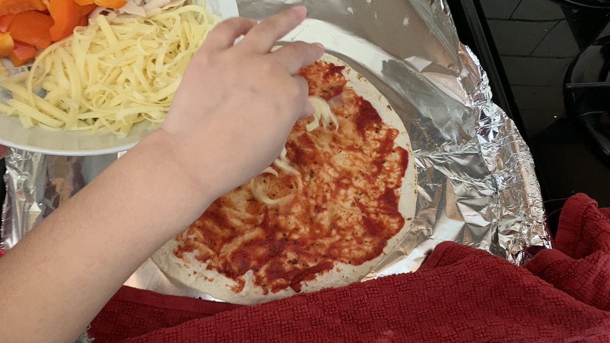 RupiLal's tweet photo. It’s been another day of #DaddyDayCare with my two children & my daughter Asia & I made #TortillaPizza ! @CBeebiesHQ #BigCookLittleCook would be proud! 😁 https://t.co/WKqIz2ipAa