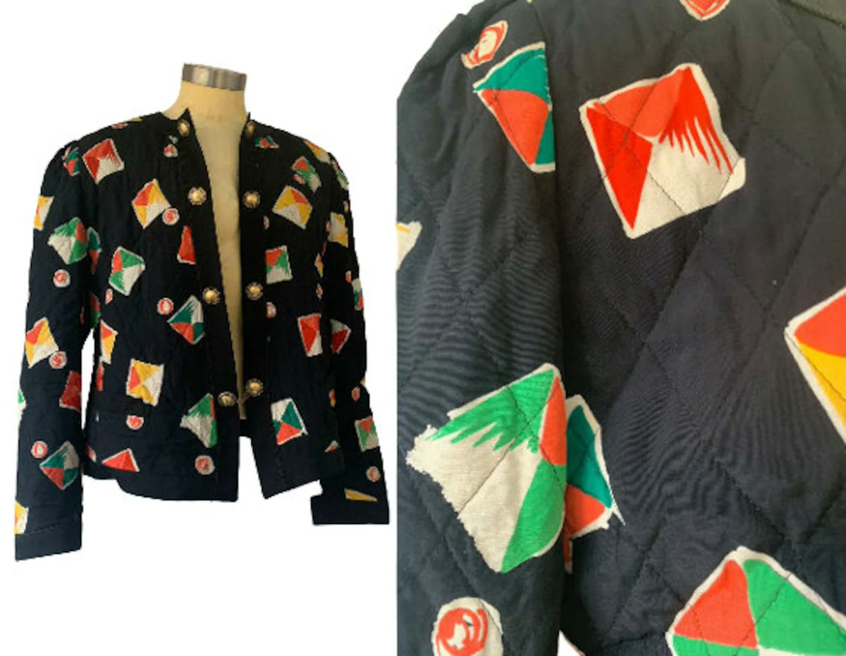 rileybella123's tweet photo. Basler Black Print Quilted Jacket https://t.co/MEE4T4Y56t via @Etsy #basler #germanmade #vintage #quiltedjacket #luxurybrand #etsyfinds https://t.co/uBYmPRt3VU