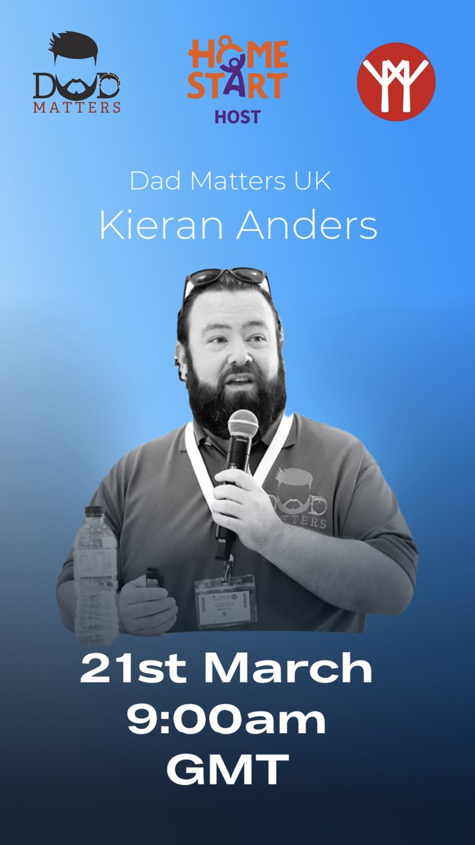 HomeStart_WW's tweet photo. Home-Start Worldwide is looking forward to welcoming Kieran Anders from @dadmattersuk  to our network webinar on 21st March.

Kieran will speak to our Home-Start members about perinatal and parent-infant mental health support services for dads. ☺️👏

#perinatalmentalhealth https://t.co/Ct5FkrvRRq