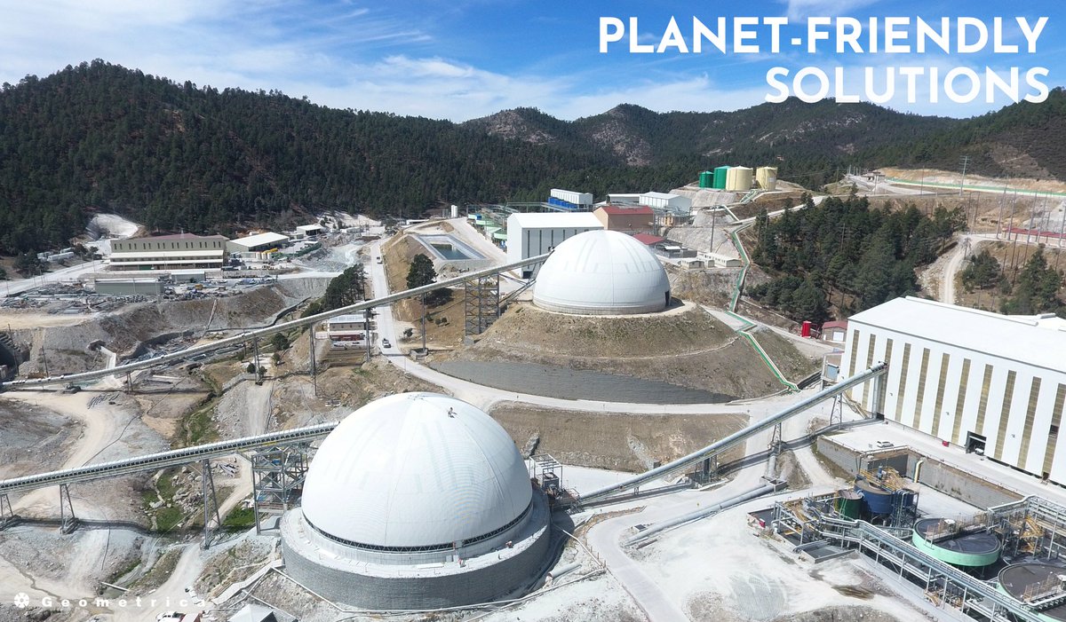 Geometrica's tweet photo. In more than 40 countries Geometrica clients use planet-friendly domes to protect the environment.
#dome #geometrica #mining #dustcontrol
Visit: https://t.co/YxUv7u9885 https://t.co/m0wBmnU3oo