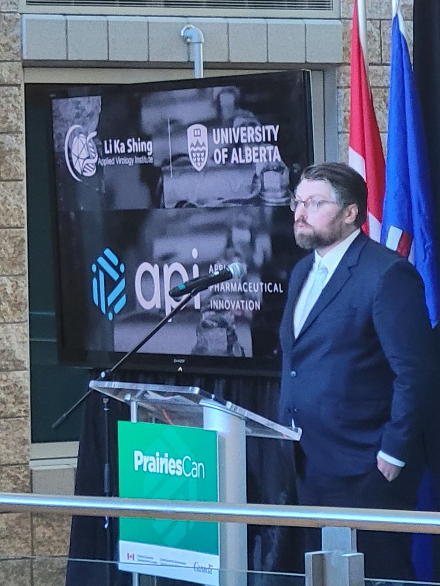 Congratulations @andrewkm and the entire @api_applied team for the exciting @PrairiesCanEN announcement of an investment into #alberta for pharmaceutical manufacturing @UAlberta @LKSIoV @YourAlberta