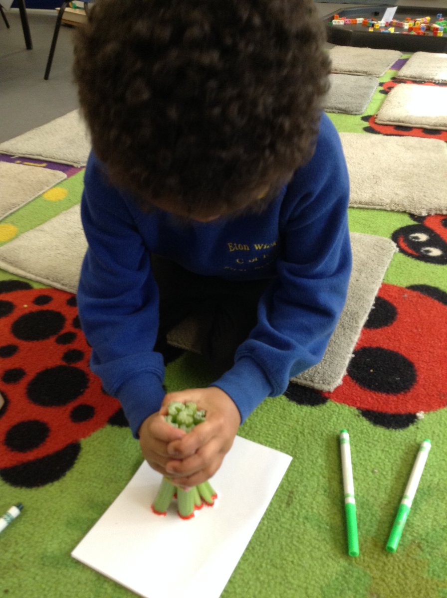 etonwickschool's tweet photo. Reception have loved talking about their mums and writing a Mother's Day card. We used celery sticks to print beautiful flowers on the front. Happy Mother's Day! #EYFS https://t.co/P3JgxS2L5W