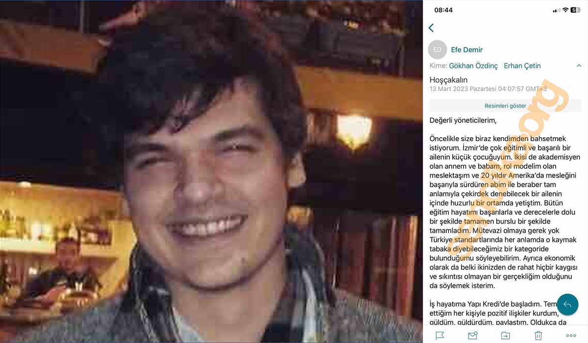 Hayatına son veren #YapıKredi çalışanı mühendis Efe Demir'in ifşa mektubu: "İnsana ve çalışma arkadaşınıza önem vermiyorsunuz"

sendika.org/2023/03/hayati…