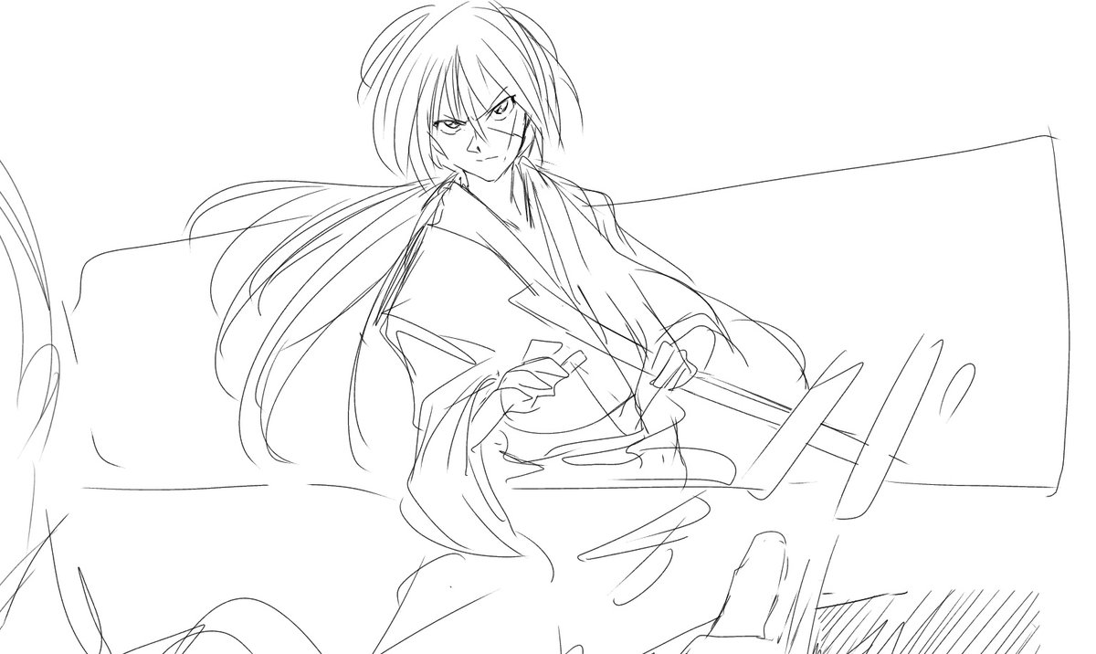 塗り途中&描き途中 