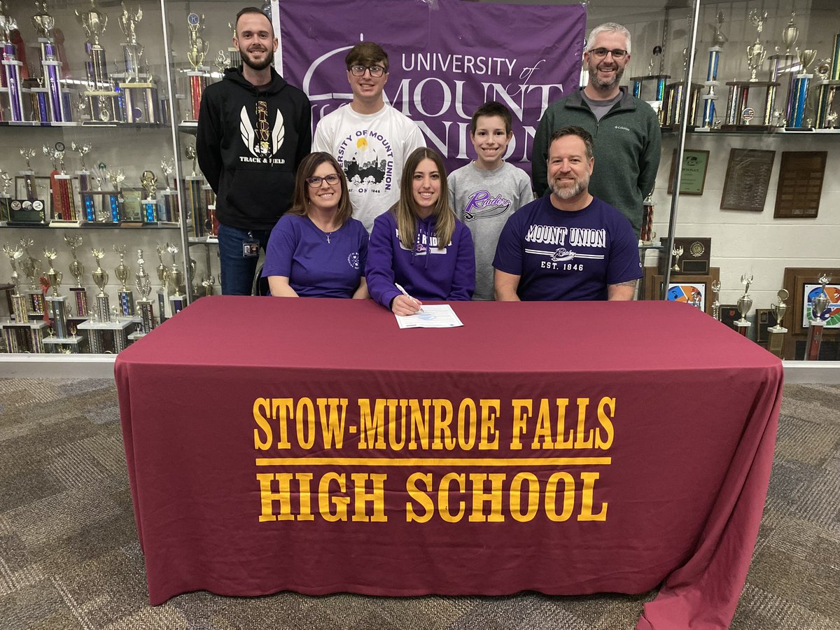 Congratulations to Faith Biltz as she continues her academic and athletic career at Mount Union.
