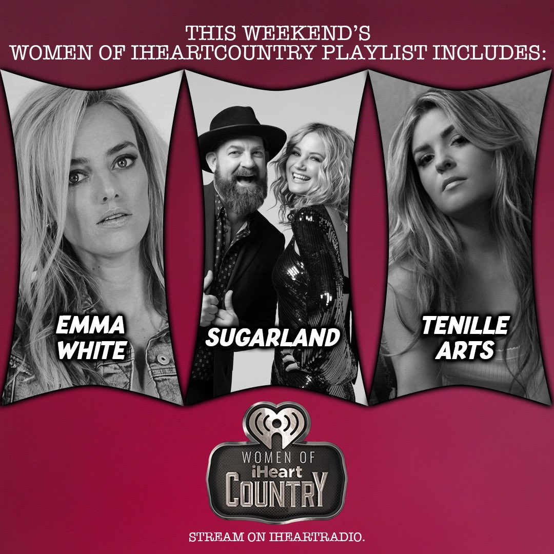 EmmaWhiteMusic's tweet photo. Tune into Women of iHeart Country w/ @radioamy @bobbybonesshow to hear my new song, #RadiosBreakUp ✨ Airing on 150+ @iheartcountry stations at different times all weekend. If you’re in Nashville, you’ll hear it this Sunday @98wsix at 7p! 
#WomenofiHeartCountry https://t.co/LUelE6Q5Mc