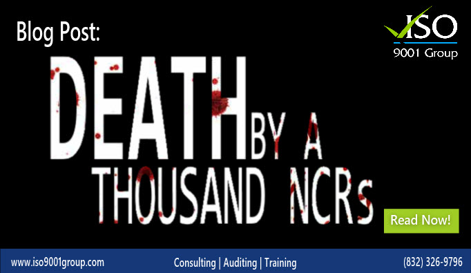 TheISO9001Group's tweet image. Are  nonconformities slowly bleeding the life out of your organization? Don&apos;t be a victim of Death By a Thousand #Nonconformities, learn how to stop the hemorrhaging!👉 iso9001group.com/death-by-a-tho…

Contact us to improve operation &amp;amp; reduce risk👉 iso9001group.com | 832-326-9796
