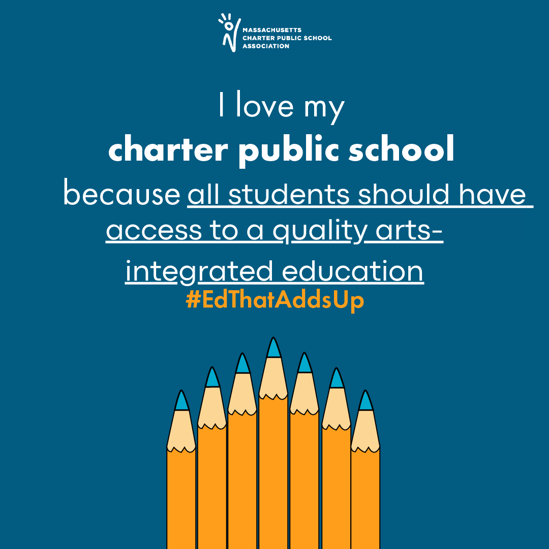 Charter public schools make a difference. Use the attached template to share why you love your charter  public school.  #EdThatAddsUp
