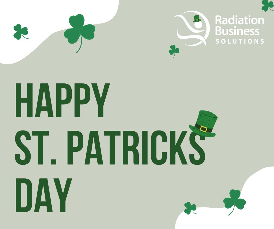 Happy St. Patrick’s Day from all of us here at Radiation Business Solutions! ☘️ 

Wishing you LUCK in whatever you’re facing right now 💚 Show us your best green in the comments below!