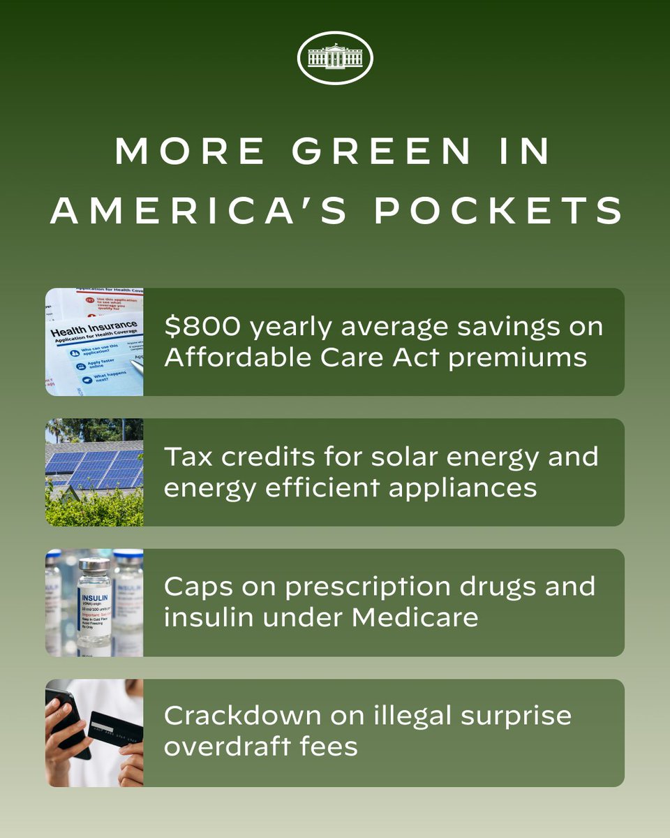 From tackling junk fees to lowering health care premiums, this Administration is putting money back in families’ pockets.