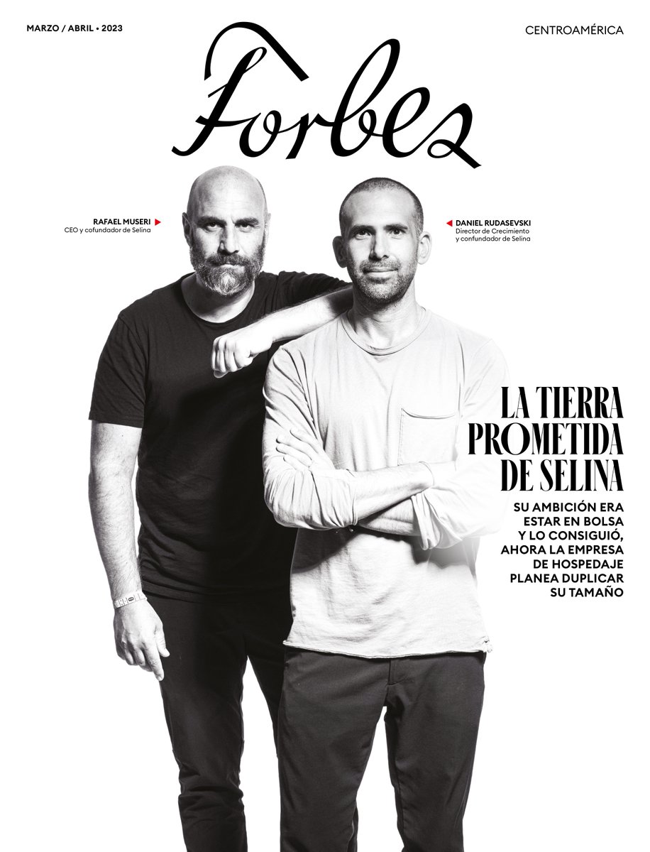 Forbes_CA's tweet image. #NuestraRevista | ¡Ya está aquí nuestra nueva edición!
En portada tenemos a los fundadores de #Selina, Rafael Museri y Daniel Rudasevski, quienes nos cuentan las apuestas de la compañía tras convertirse en una empresa pública.
Descargue aquí la revista: bit.ly/3ZsX3ub