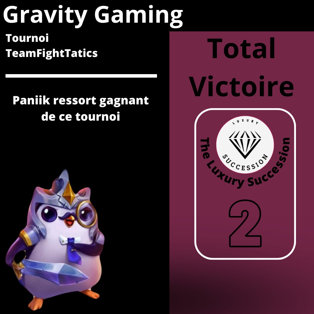 TLSesport's tweet photo. Bonjour tout le monde !

Panikk notre joueur #TeamFigthTactics fini premier sur ce tournoi.

L’équipe de la TLS le félicite pour sa victoire.

Bonne soirée à tous ! https://t.co/L3rk7BzkCl