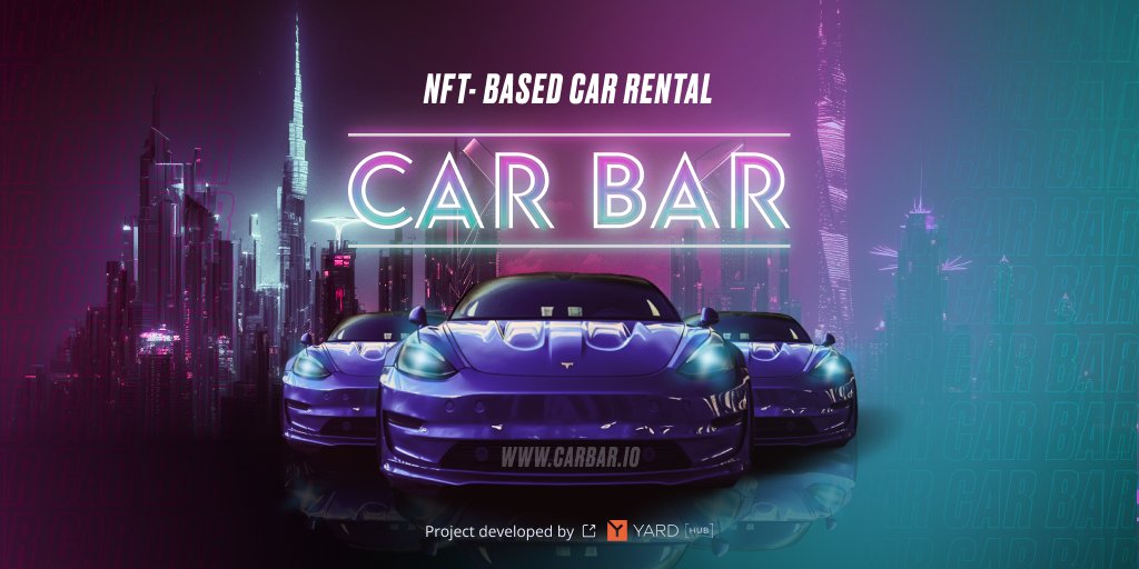CAR BAR is up and running 🚘
Rent a #Tesla anytime via #NFT: carbar.io ⬅️

We keep polishing the product to make your experience flawless. Follow us to keep track of updates:

👉 discord.gg/PQSZaHmRRQ
👉 t.me/carbario
👉 x.com/carbarnft