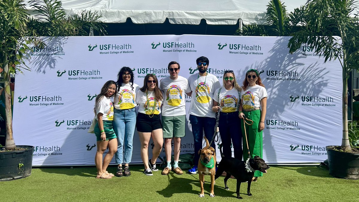 USFHealth's tweet photo. Excitement is in the air at #USFMatch Day as our @USFHealthMed senior #meded students, along with their furry friends, eagerly await the Luck of the Match to reveal where they matched. The big moment begins at Noon today! 🕛👀 https://t.co/5fjgmtAoBY 🤘🍀#Match2023 #StPatricksDay https://t.co/BlYJ9tXQGf