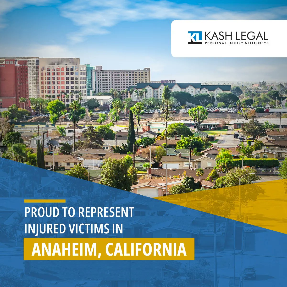 KashLegalGroup's tweet image. Our clients in Anaheim can focus on recovery knowing that their claim’s legal aspects are in good, capable hands. Contact us at (866) 935-3421 to set up a free consultation and take advantage of our “No win, No fee” guarantee.

#Anaheim #AnaheimCalifornia #AnaheimCA #SoCal