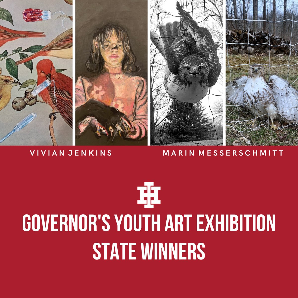 Congrats to IHHS students: 11 art awards at the regional Governor’s Youth Art Exhibition! IHHS had 3 submissions by 2 students, Vivian Jenkins &amp; Marin Messerschmitt, chosen at the state level! #IHPromise 
@IHHSPrincipal 
indianhillschools.org/protected/Arti…
