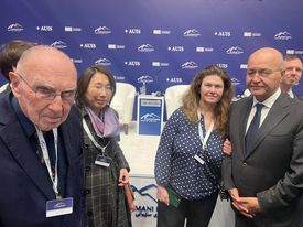 DialogueINST's tweet photo. Our founder @swidler19151 is doing great things in Iraqi Kurdistan! Here he is at the Sulaimani Forum with Dr. Anwer Jaff from the University of Sulaimani and Barham Salih, former president of Iraq. https://t.co/Nr5Nzs4zlp