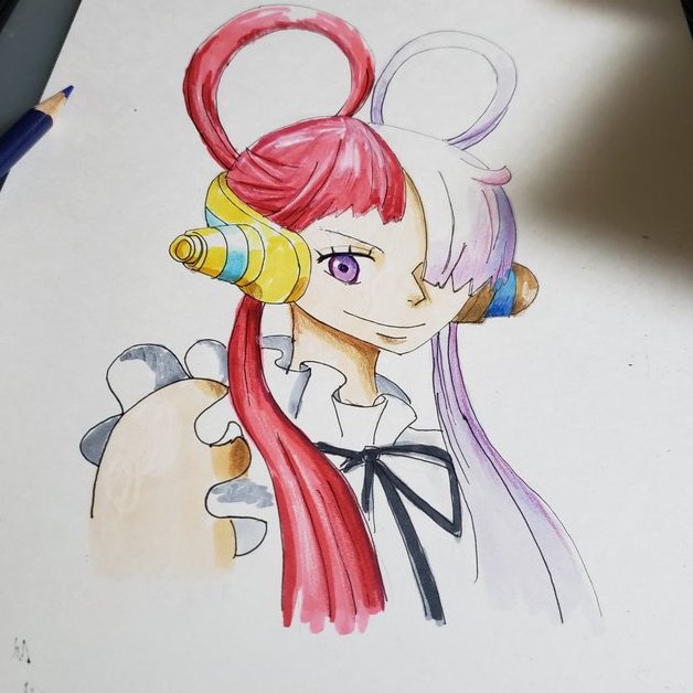 LIVE来てくれた皆様ありがとうございましたーウタ描きましたーまた次の配信で何か描きまーす#ワンピース 