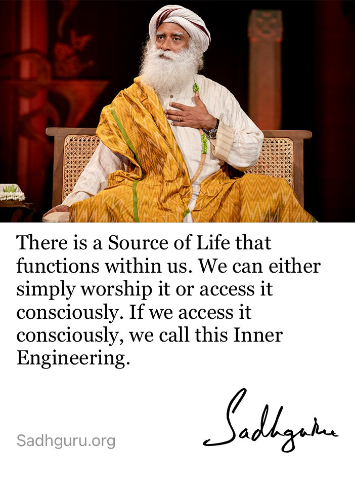 yographic39's tweet photo. #SadhguruQuotes #InnerEngineering #Guide2Joy #ConsciousPlanet π§ββοΈπ https://t.co/HXHW94Vzji