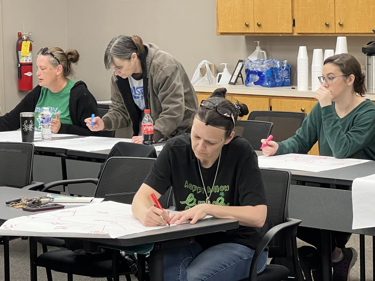 curriculumblog's tweet photo. The Fayetteville Public Schools @fayar Cafeteria Managers are enjoying a team building activity!
We ❤️ and appreciate the way each manager supports students and the #wholechild !!!#oneFPS https://t.co/d5JtC4usE9