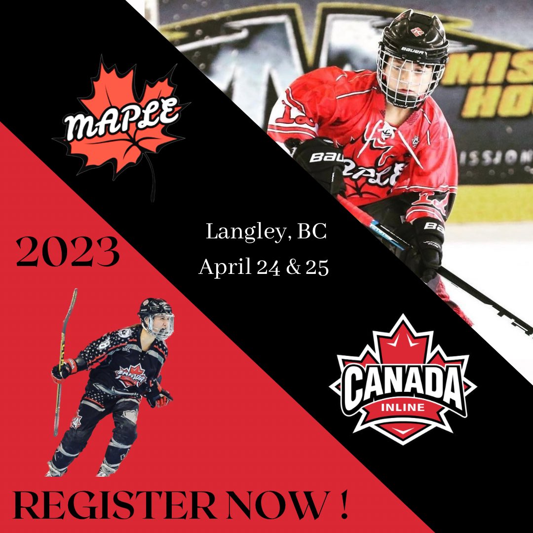 Team Canada 🇨🇦 and Pure Maple 🍁tryouts are set for BC. 

They will be at The Hockey House, in Langley, April 24 &amp; 25!

Have you registered yet ? 

Click the link in our bio to get registered! 

For more information and details head on over to canadainline.com! 

Goodluck!