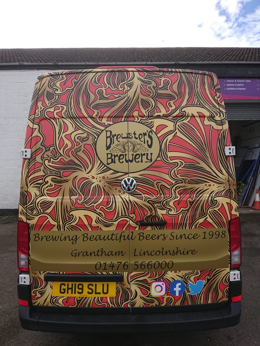 SignsXGrantham's tweet photo. What a beauty! Using their iconic can label as inspiration it was a pleasure to create this eye catching van livery for local brewery Brewsters Brewery. Their customers will certainly see them coming now! #bespoke #signage #solutions #grantham #newark #boston #spalding #bourne https://t.co/fCo2EPfqPf