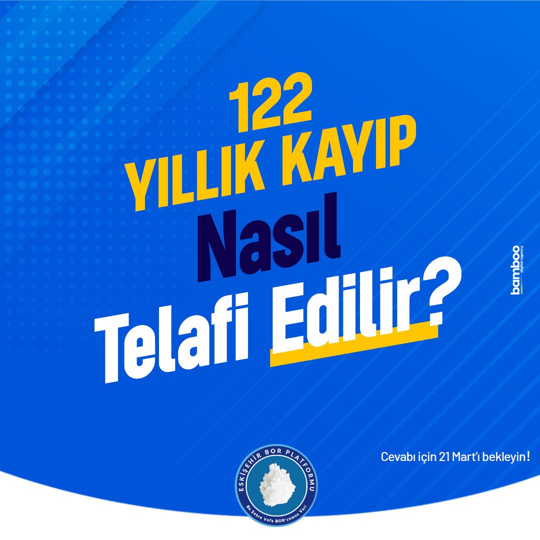 borplatformu's tweet photo. Cevabı için 21 Mart’ı bekleyin!
#eskişehir #esgiad #bor #eskişehirborplatformu https://t.co/zkLP5QHXmq