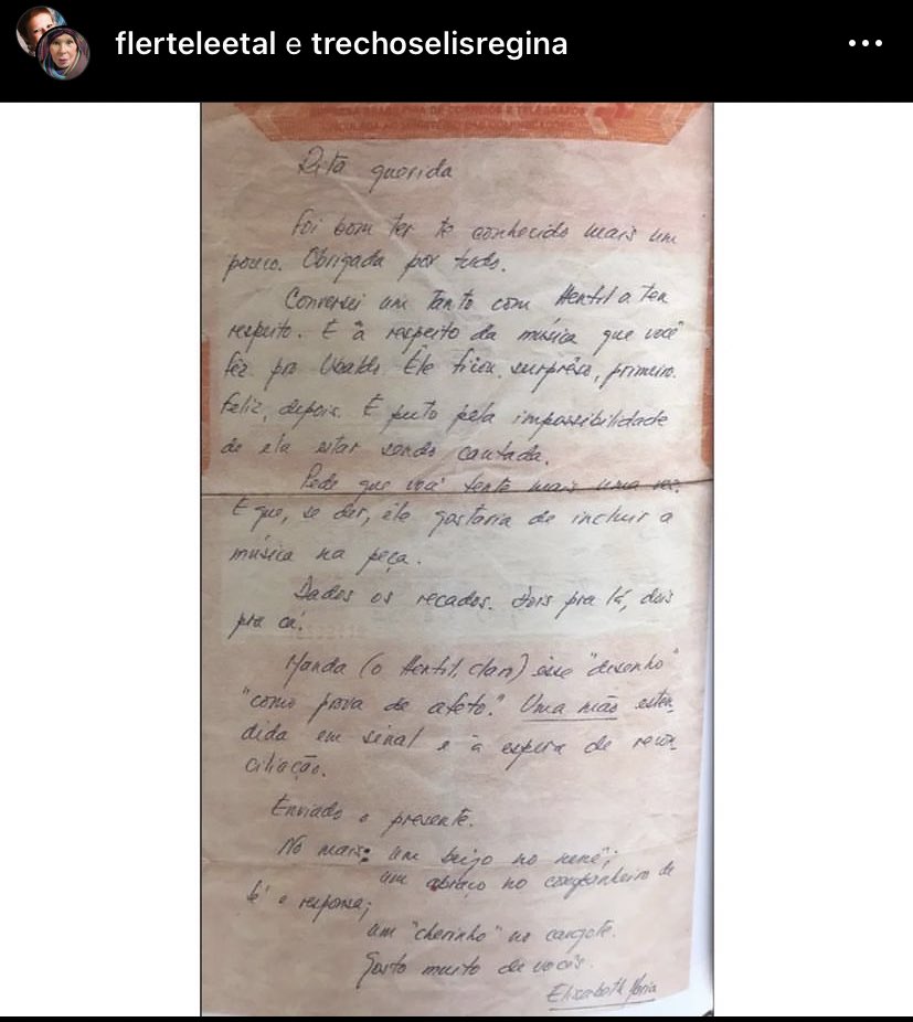 maricotinha_mb's tweet photo. carta escrita por elis para rita lee em 1978 🤍 ((que letra linda 🥺 https://t.co/ZeNgRsG6uZ