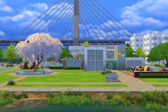 SarahLaCroixSim's tweet photo. Updated Rec Center using #LimitedPacks and lots of color! So much room for activities! #LilSimsie #SarahLaCroix #TheSIms4 #GrowingTogether https://t.co/pbiRTZiF7B