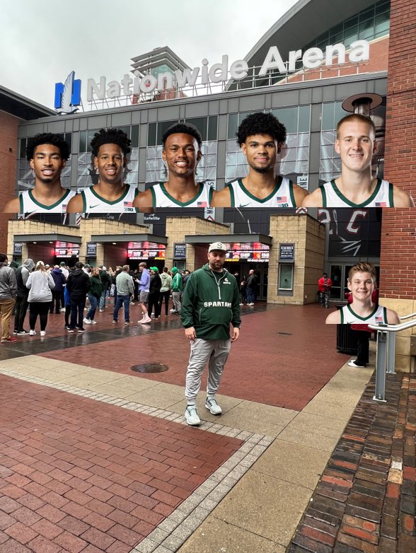 SuperFanHutch's tweet photo. Spartan Nation has invaded Columbus! #MarchMadness #SpartanStrong #mmselfie #GoGree https://t.co/EBQyN69owT