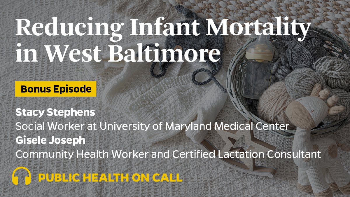 Director of <a href="/HealthyBabiesPH/">B’more for Healthy Babies Upton-Druid Heights</a> Stacy Stephens and community health worker Gisele Joseph talk with <a href="/drJoshS/">Joshua Sharfstein</a> about how the <a href="/BmoreforBabies/">B’more for Healthy Babies</a> program has reduced infant mortality and improved other health outcomes for more than a decade.
🎧 johnshopkinssph.libsyn.com/bonus-reducing…