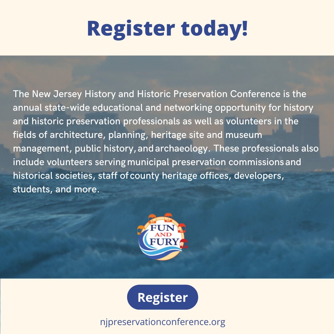 NJ History and Historic Preservation Conference on Twitter "📣
