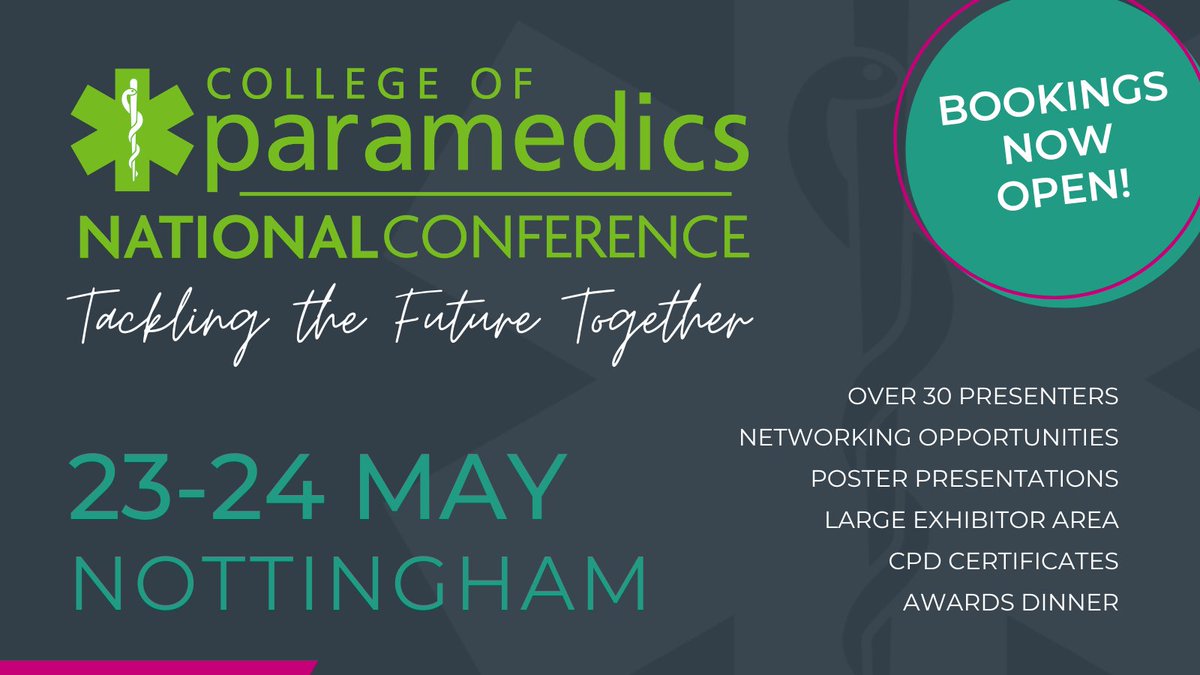 #ParaCon23 - a unique opportunity to share learning &amp; initiate conversations on a variety of topics, from clinical to critical care, &amp; leadership to best practice. 

🐦 Special early bird booking rate exclusively for our members.

Full programme 👉 bit.ly/40gGpOu