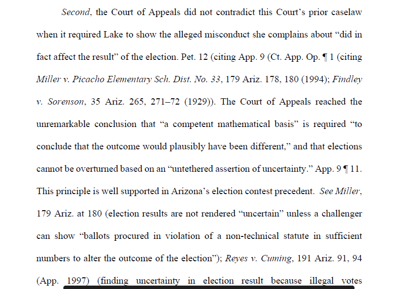 Fontes response:
Lake v
